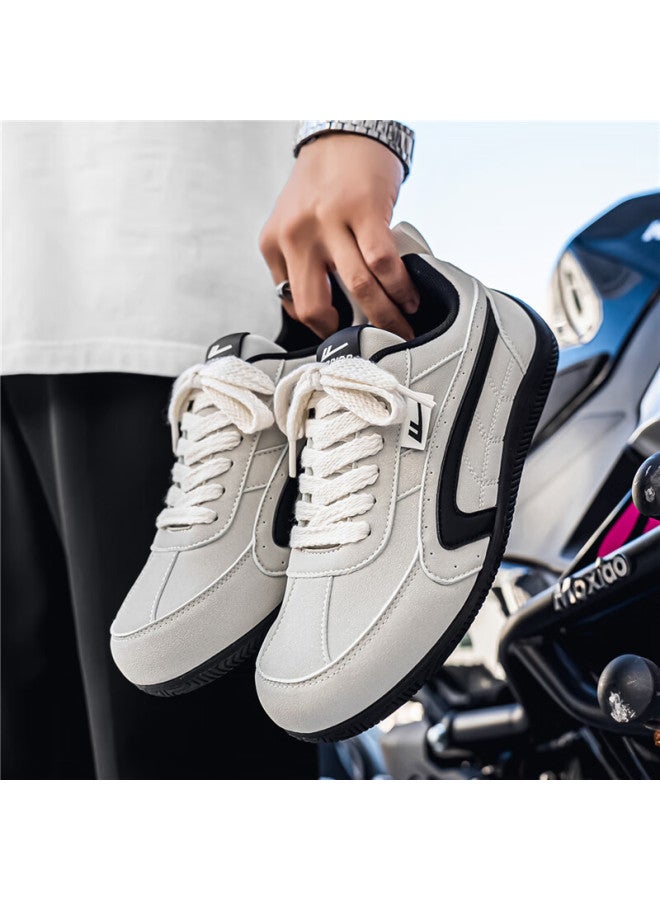 Pull Back Warrior Men's American Retro Military Training Shoes Casual Sports Sneakers Wxy-m885c Gray Black Size 43 - Image 4