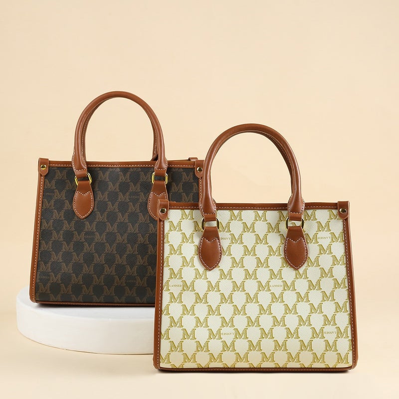 Women'S Bag Combination Mother Bag Old Flower Classic Portable Tote Bag Large Capacity Handbag One-Piece Generation - Image 2