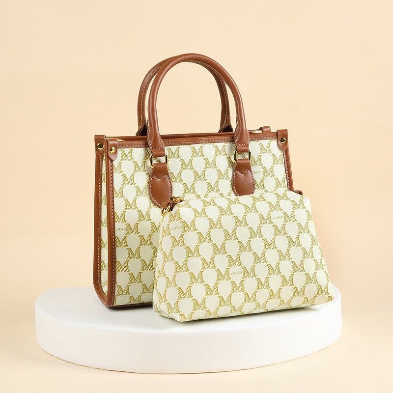 Women'S Bag Combination Mother Bag Old Flower Classic Portable Tote Bag Large Capacity Handbag One-Piece Generation - Image 4