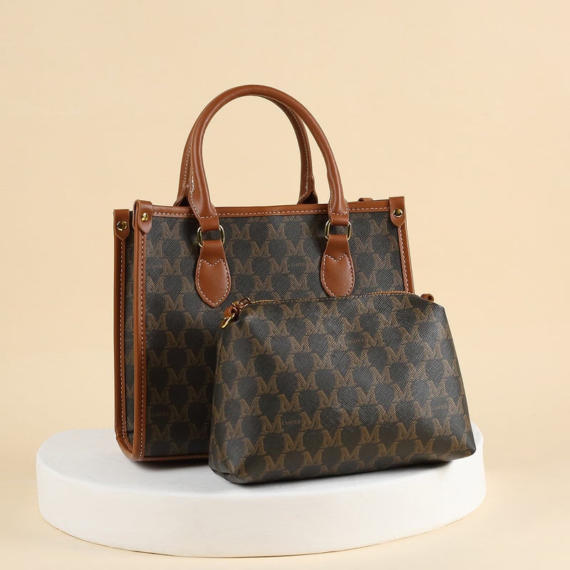 Women'S Bag Combination Mother Bag Old Flower Classic Portable Tote Bag Large Capacity Handbag One-Piece Generation - Image 3