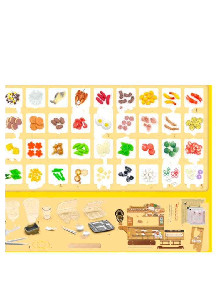 DIY Food Fast Food Cart For Children, Simulation Of Ingredients, Mini Food Toys, Handmade Material bBags, And Home Toys - Image 2