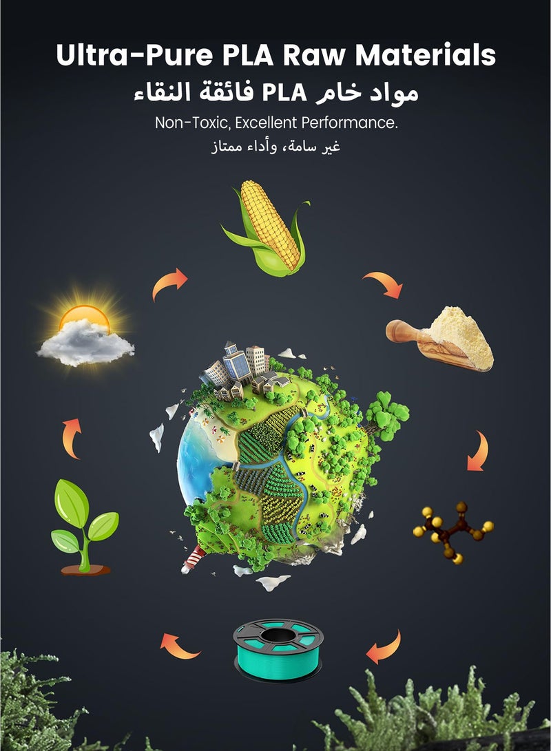 SUNLU PLA 3D Printer Filament PLA Filament 1.75mm, Neatly Wound 3D Printing Filament, Dimensional Accuracy +/- 0.02 mm, Fit Most FDM 3D Printer, 1kg Spool (2.2lbs), White - Image 4