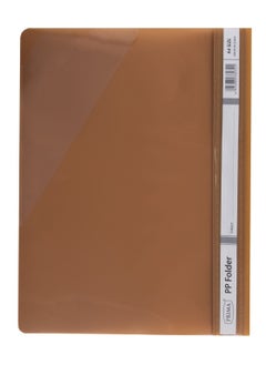 PRIMA 12-Piece Clear File Folder A4 Brown  - Image 2