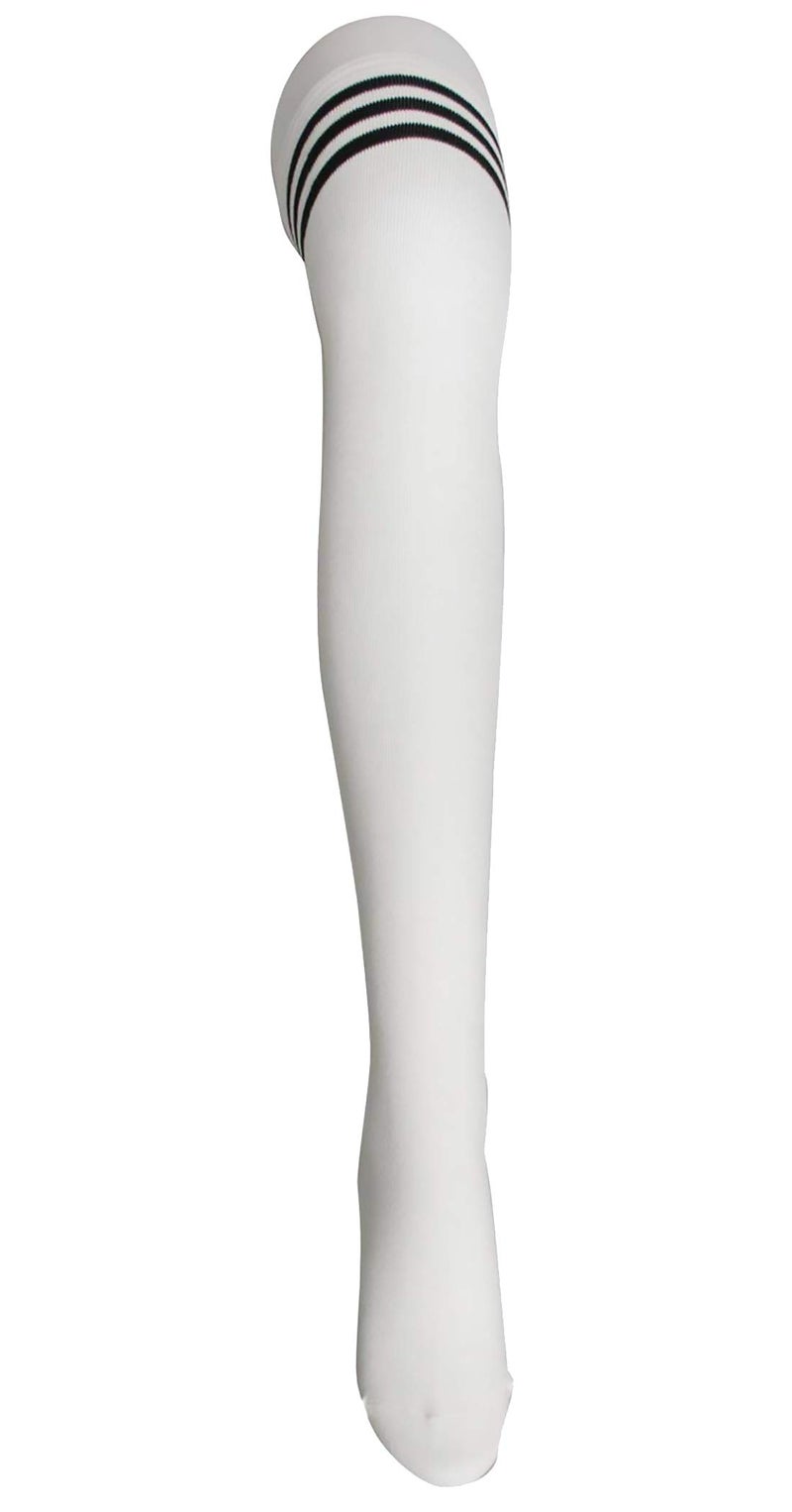 Xs and Os Women's Cotton Over The Knee Socks Cosplay Socks (Pack Of 2, (Black,White), Free Size), Black White - Image 5