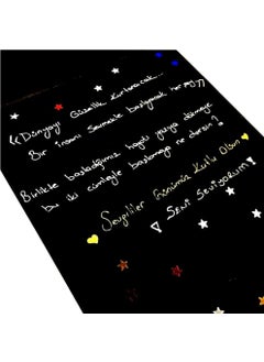 Bianyo Gen-Of A5 Black Sketch Pad Notebook White Pen Set  - Image 4