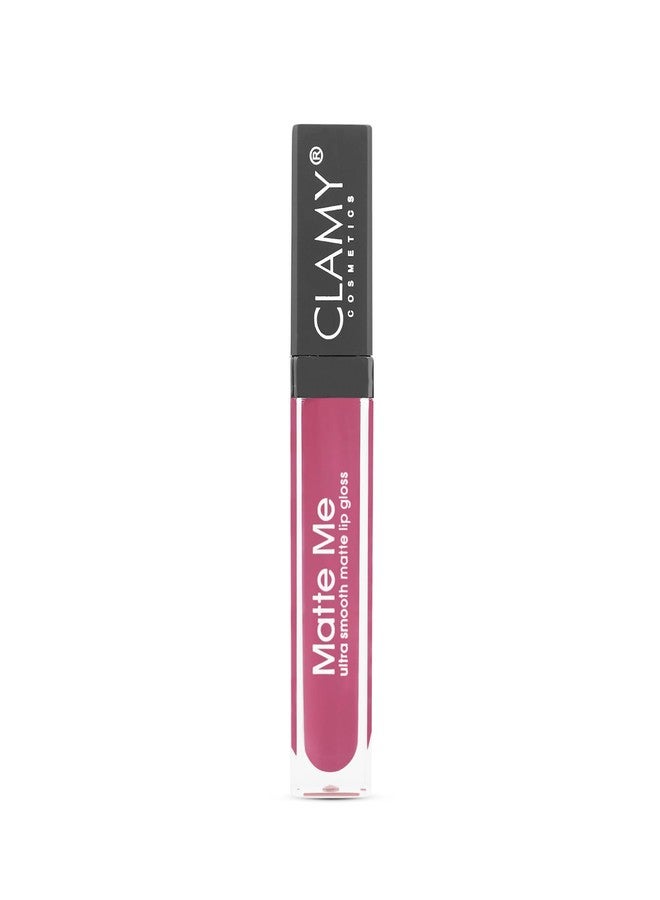 CLAMY Matte Me Waterproof Ultra Smooth Long Lasting Lip Gloss/Liquid Lip Stick for Women 6 grams (BIG BERRY 48) - Image 3