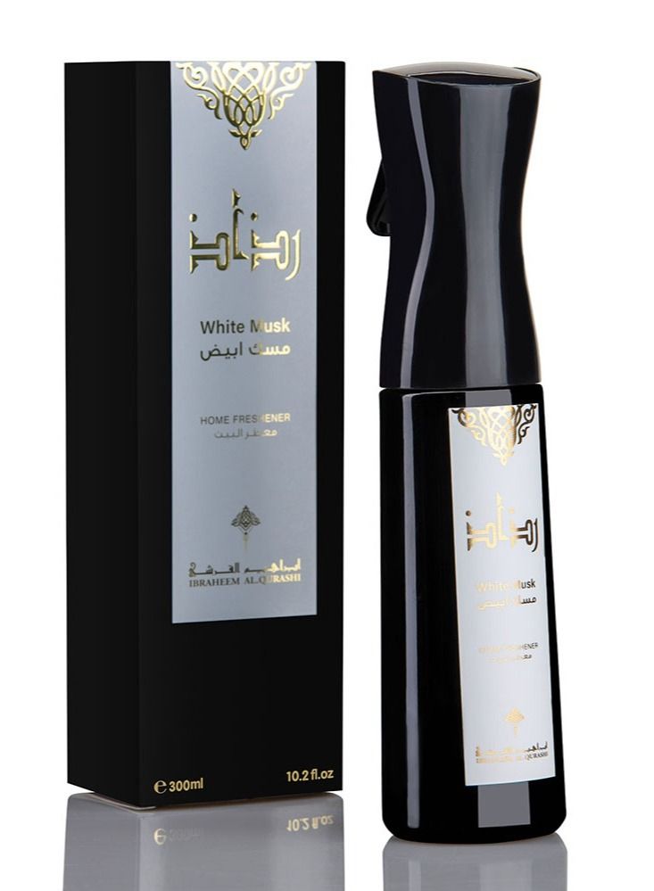 إبراهيم القرشي رذاذ مسك اببيض معطر جو 300 مل - Image 1