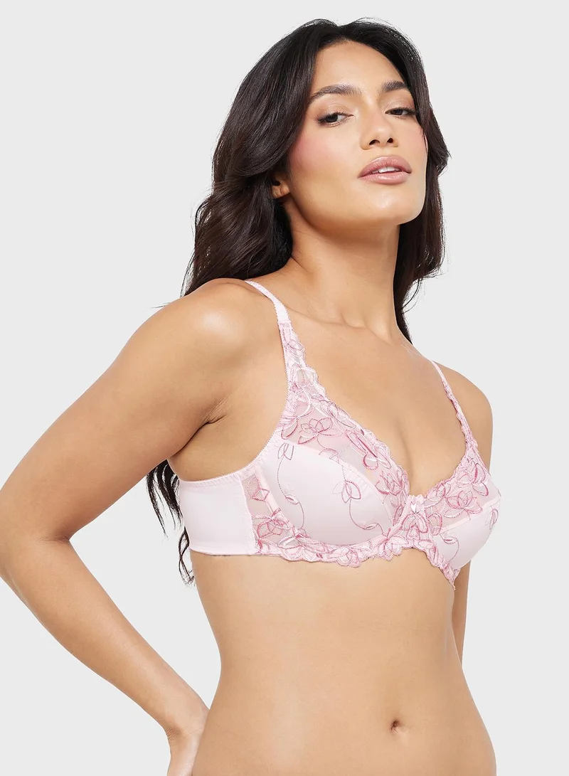 هانك مولر Lace Detail Bra and Thong