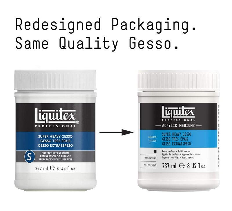 Liquitex Professional Gesso Surface Prep Medium, 237ml (8.0 oz), Super Heavy - Image 2