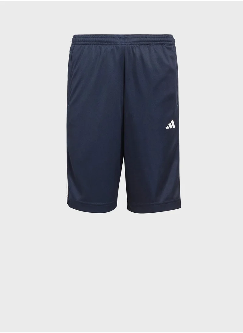 Adidas Kids Train Essential 3 Stripes Shorts