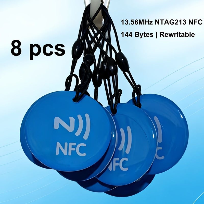8 قطع من علامات NTAG213 NFC RFID 13.56 ميجاهرتز من بطاقات الإيبوكسي للتحكم في الوصول إلى المنزل الذكي - Image 5