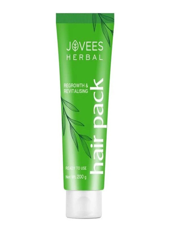 Jovees Herbal Growth & Revitalising Hair Pack For Smoothens Hair | Revives Dead Cells | Improves Hair Volume For All Hair Type 200g - Image 1