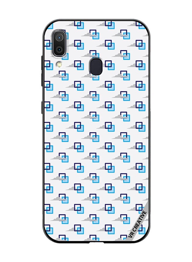 VR CREATIVE Protective Case Cover For Samsung Galaxy A30 Blue Cloud Design Multicolour - Image 1