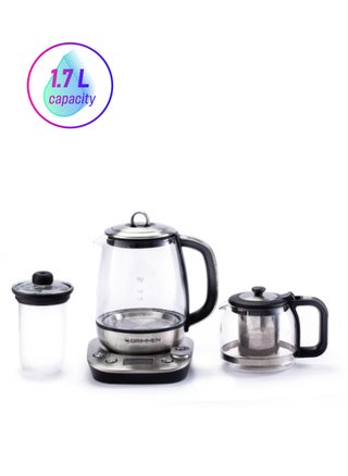 1.7L Stainless Steel Electric Tea & Water Kettle - 4-in-1 Multi-Function Cooker, Warmer, & LCD Display - Adjustable Timer for Tea, Coffee, and Rapid Boil - High-Speed Kettle - pzsku/ZDE43D62AA3C476B7A7A7Z/45/1744386130/91d64cee-32a1-40e0-88c7-0291c0f1371e