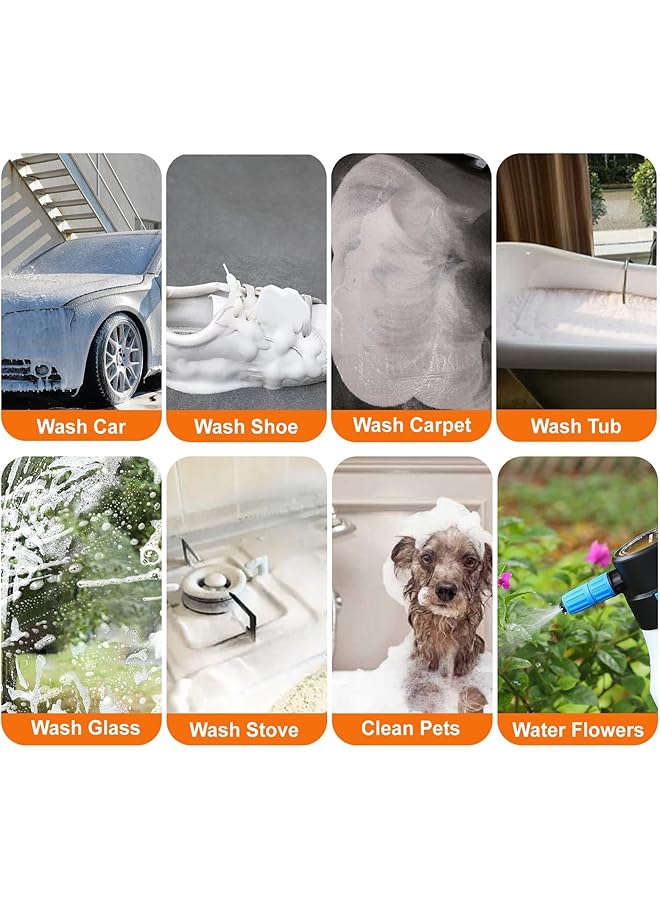 KASTWAVE Car Foam Sprayer, Electric Pressurized Foam Sprayer, Foam Sprayer, Car Wash Foam, Adjustable Foaming Car Wash Sprayer, Suitable For Home, Garden Car Beauty Cleaning, Car Accessories (1.5 L) - Image 5