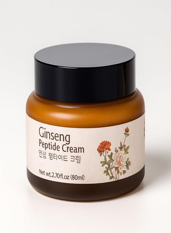 Glamfox Ginseng Peptide Anti-Aging Face Cream, with 86% Ginseng Extract, 9x Peptides, 5x Ceramides - Image 1