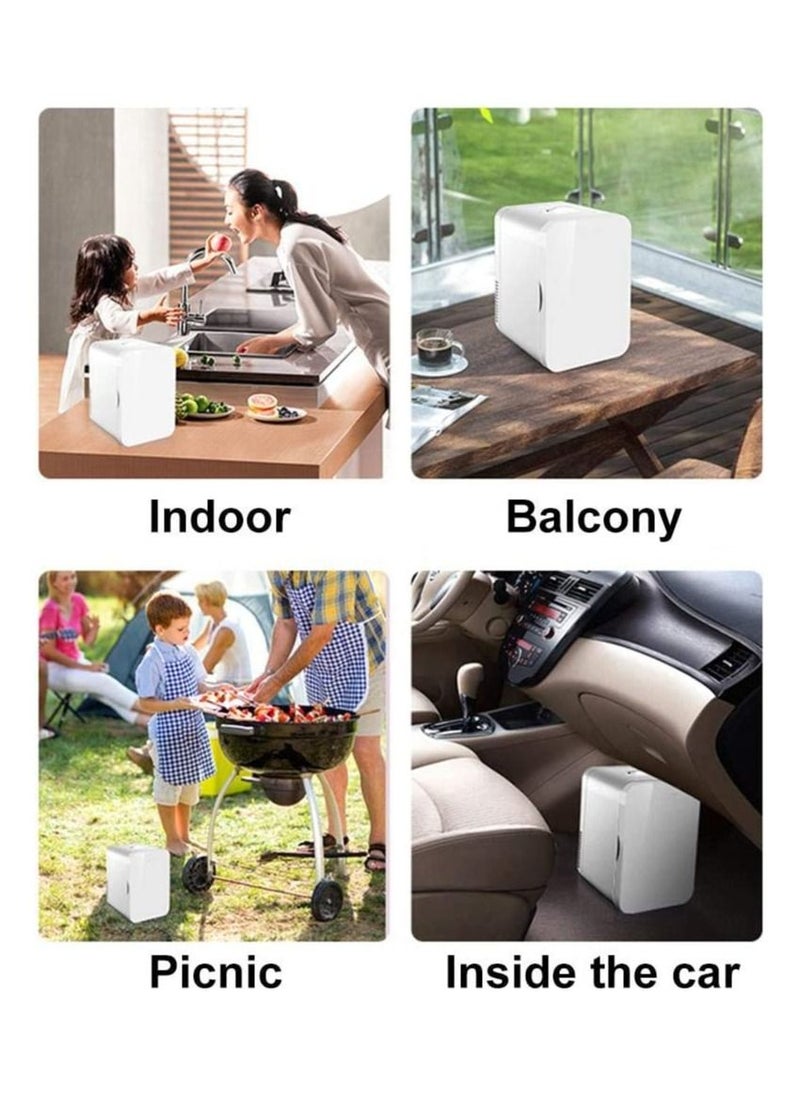 Cool Baby COOLBABY 8L Mini Refrigerator Small Car Home Fridge Portable Dual-Use Travel Freezer Ultra Quiet Low Noise Cooler Warmer  - Image 3