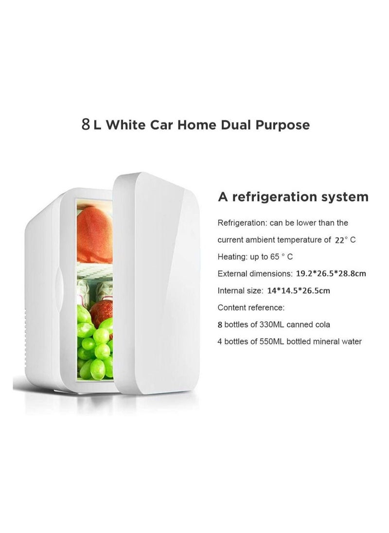 Cool Baby COOLBABY 8L Mini Refrigerator Small Car Home Fridge Portable Dual-Use Travel Freezer Ultra Quiet Low Noise Cooler Warmer  - Image 2