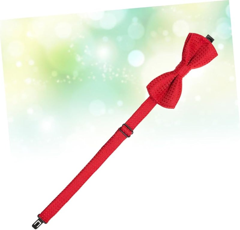 طوق ربطة عنق حمراء للقطط 3 قطع مجموعة إكسسوارات أنيقة للحيوانات الأليفة للحفلات - Image 3