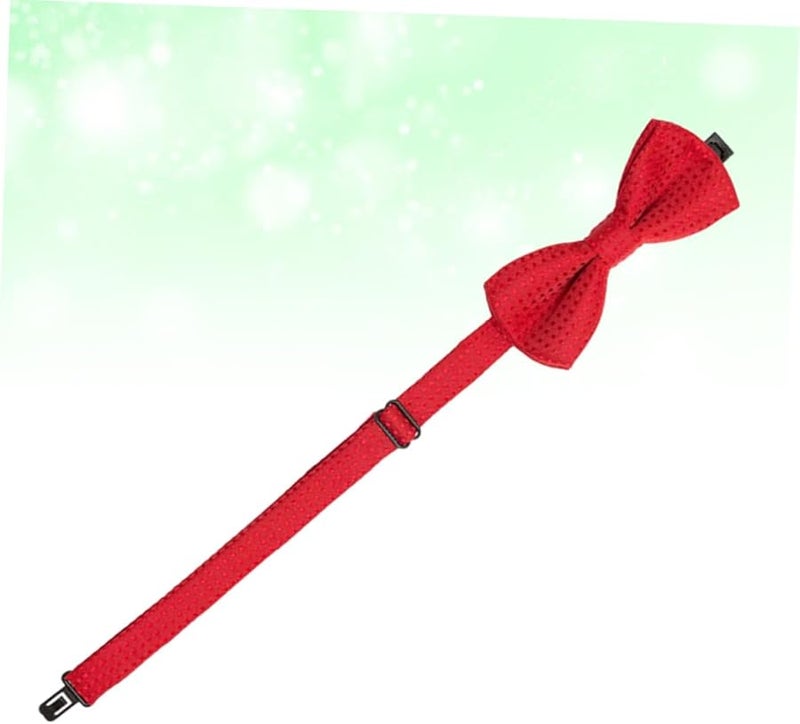 طوق ربطة عنق حمراء للقطط 3 قطع مجموعة إكسسوارات أنيقة للحيوانات الأليفة للحفلات - Image 5