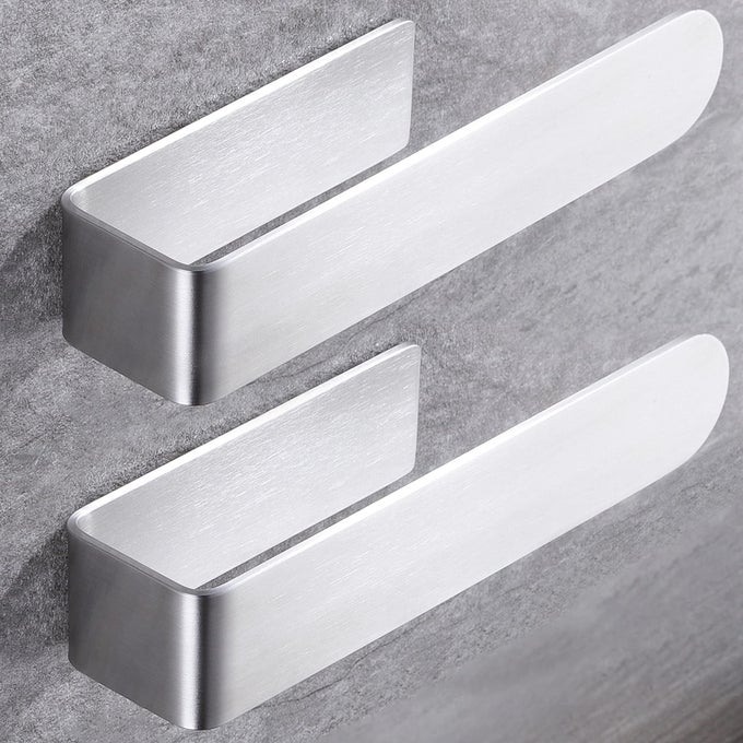 HAND TOWEL HOLDERTOWEL BAR SELF ADHESIVE HAND TOWEL RACK STAINLESS STEEL TOWEL RING FOR BATHROOM KITCHEN 2 PACKS