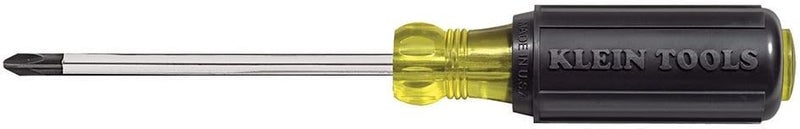 Klein Tools 603-4 Screwdriver, Made in USA, #2 Phillips Tip, Cushion Grip, Precision Machined Electrician Screwdriver, Home Improvement - Image 1