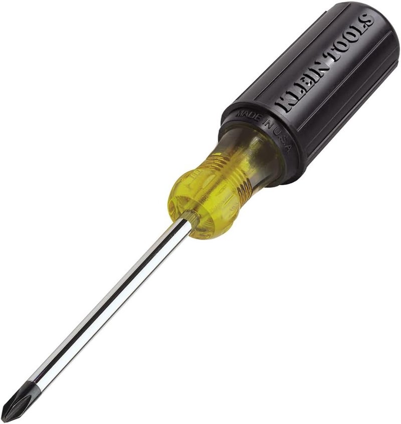 Klein Tools 603-4 Screwdriver, Made in USA, #2 Phillips Tip, Cushion Grip, Precision Machined Electrician Screwdriver, Home Improvement - Image 4