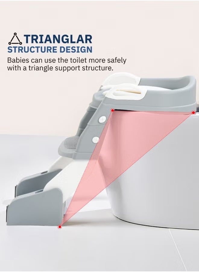 3 In 1 Vega Western Toilet Training Potty Seat With Splash Guard, Handle, Ladder And Cushion, Grey - pzsku/ZDE4421CA7E130F2E02D8Z/45/_/1736060451/06c5c742-08ae-4b64-a7aa-fcf132e482df