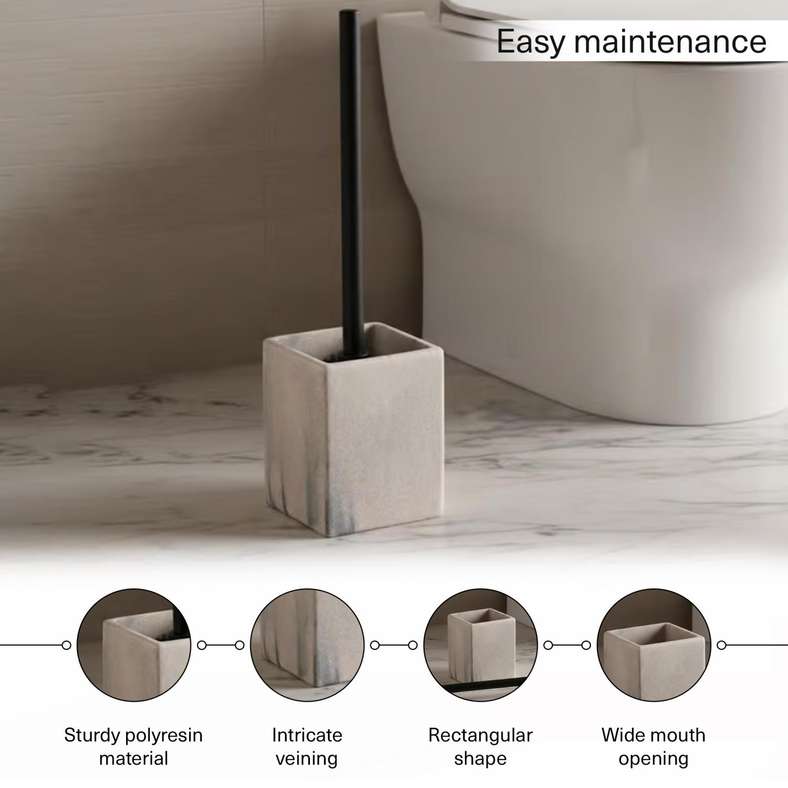 Pan Home Mist Toilet Brush Holder - Beige - Image 5