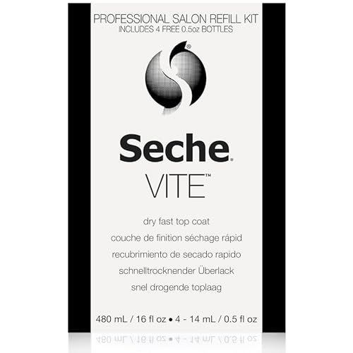 Seche Vite Dry Fast Top Coat 16oz Refill Kit 16 oz Refill 4 x 050 oz - Image 2