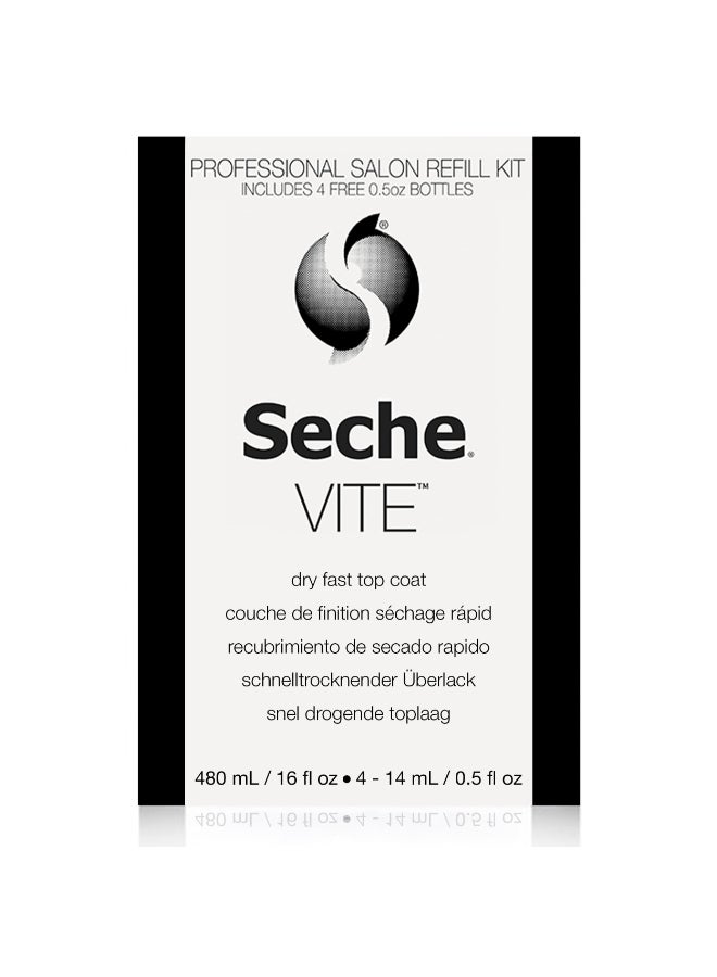 Seche Vite Dry Fast Top Coat 16oz Refill Kit 16 oz Refill 4 x 050 oz - Image 3