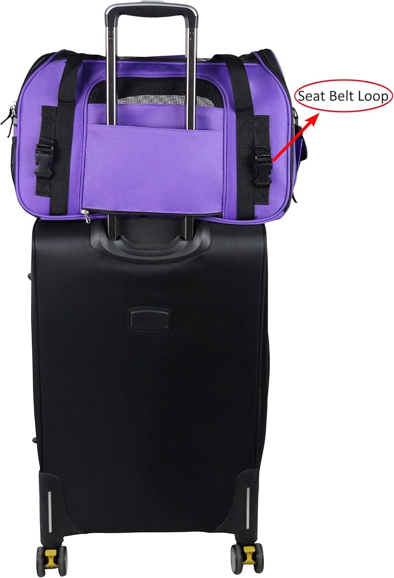 EliteField (Large: 48cm L x 25cm W x 33cm H, Purple) - Soft Sided Pet Carrier (3 Year Warranty, Airline Approved), Multiple Sizes and Colours Available - Image 5