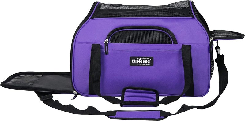 EliteField (Large: 48cm L x 25cm W x 33cm H, Purple) - Soft Sided Pet Carrier (3 Year Warranty, Airline Approved), Multiple Sizes and Colours Available - Image 2