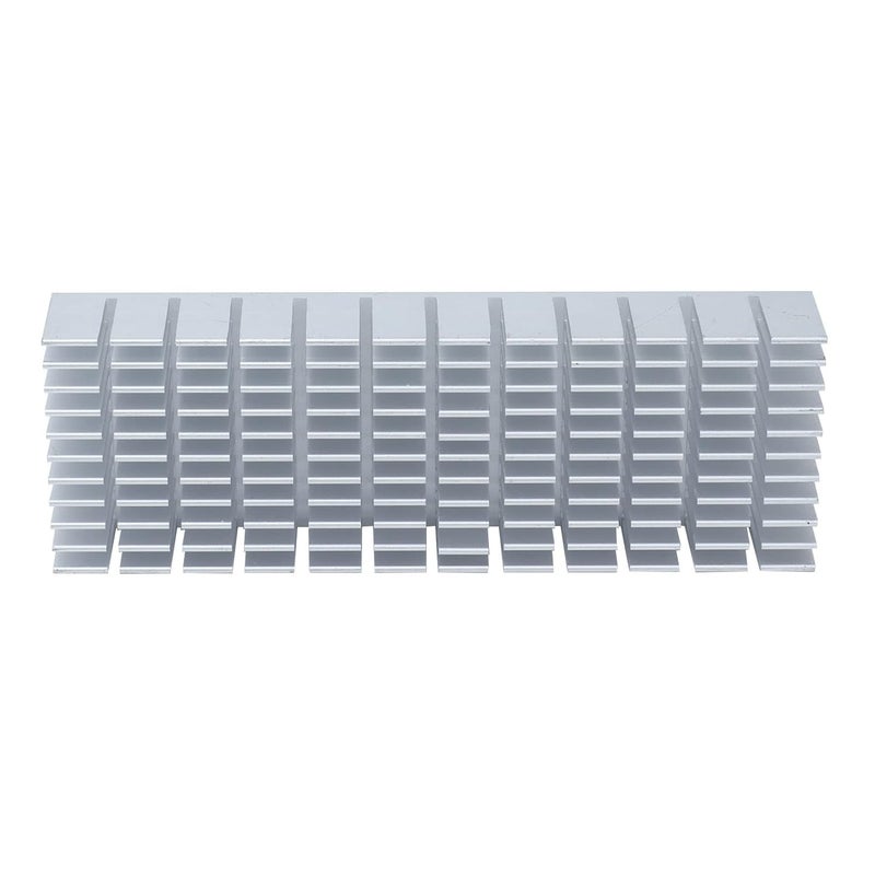 120mmx40mmx20mm 2Pcs Aluminum Heatsink Cooler Module, High Performance Slotted Heat Radiator Board for PCB CPU Cooling (No Adhesive Backing) - Image 3