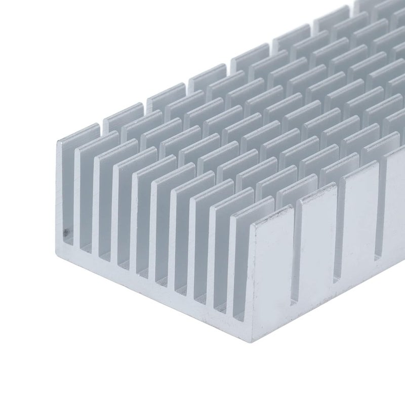 120mmx40mmx20mm 2Pcs Aluminum Heatsink Cooler Module, High Performance Slotted Heat Radiator Board for PCB CPU Cooling (No Adhesive Backing) - Image 2