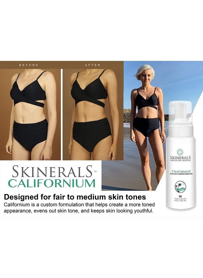 Skinerals - Self Tanner Sunless Bronzer Californium Natural and Organic Ingredients for Safe Alternative to Sun Tanning for Body and Face (8 Ounce) (Californium) - Image 1