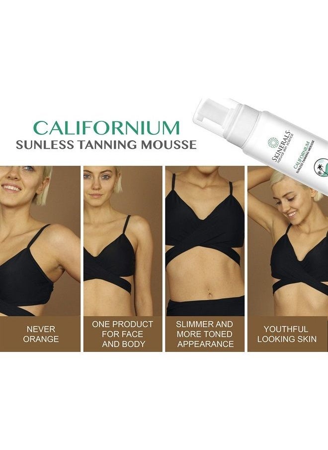 Skinerals - Self Tanner Sunless Bronzer Californium Natural and Organic Ingredients for Safe Alternative to Sun Tanning for Body and Face (8 Ounce) (Californium) - Image 1
