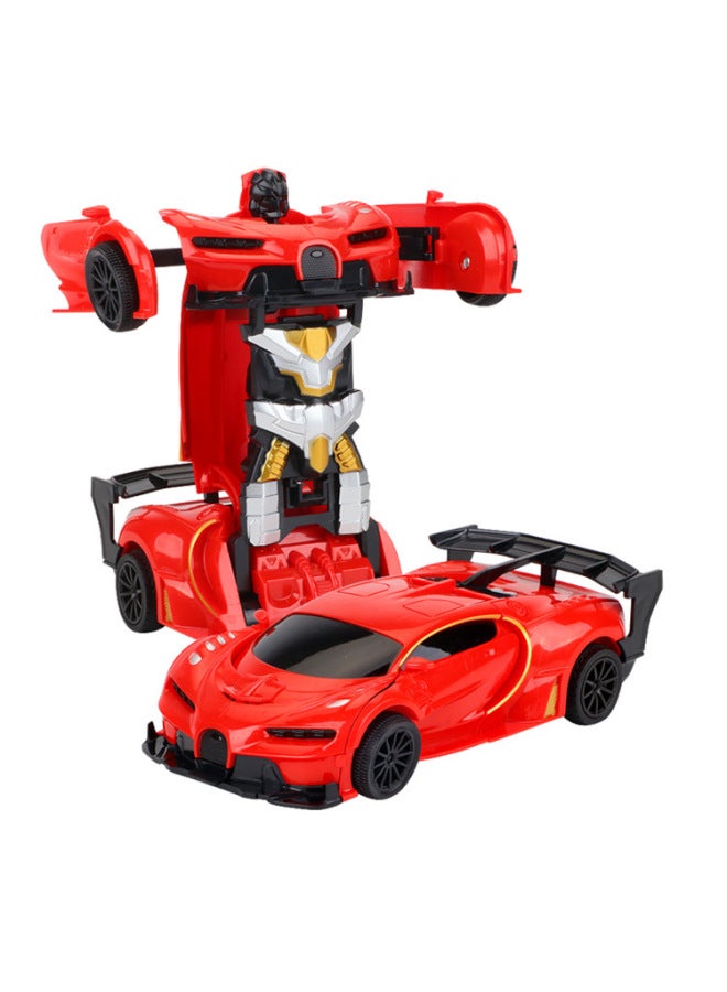 Two-way Simulation Impact Deformation Remote Control Car Bujia Two-channel Model Toy King Kong Battery Version Gift Box Color Box-Color:Red-Proportion:1:22 Sealed Box  - Image 1