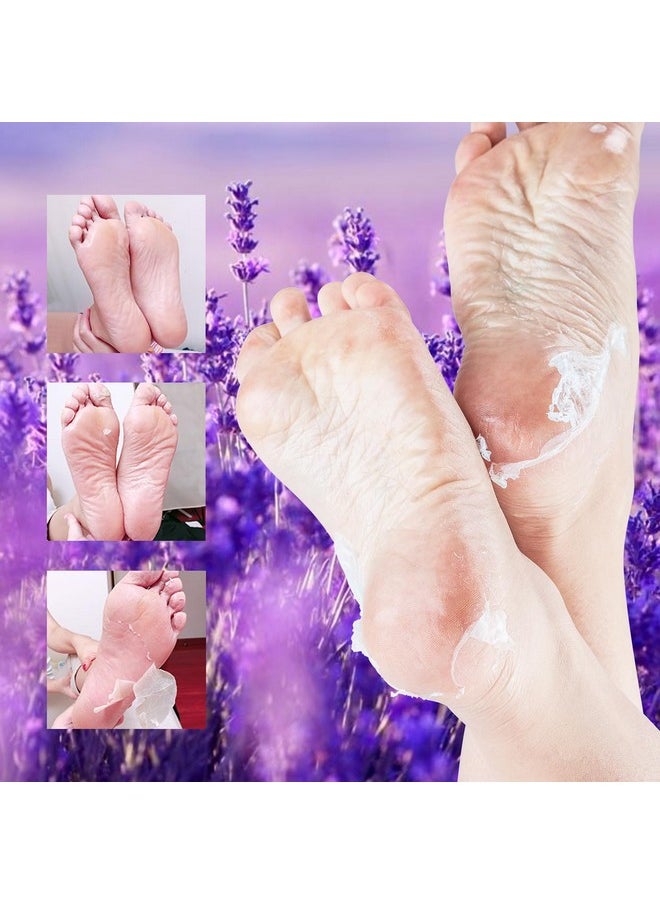 ROUSE - Foot Peeling Mask - 5 Pack Exfoliating Foot Peel Mask for Dry Cracked Feet - Baby Soft Foot Mask Socks for Removing Dead Skin, Cracked Heels, and Calluses - Lavender, Shea Butter, Aloe - Women and Men - Image 1