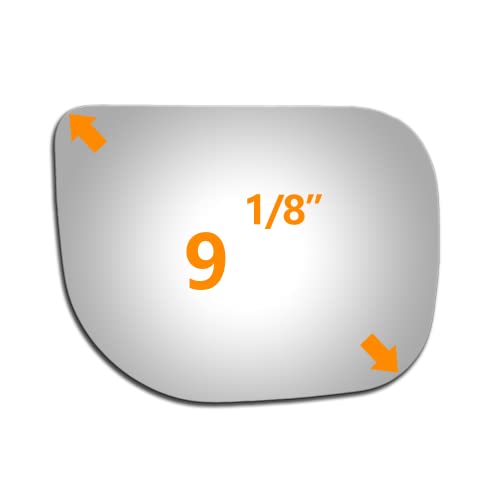 WLLW Mirror Glass for NISSAN TITAN 2004-2008 NISSAN ARMADA 2005-2009 NISSAN PATHFINDER ARMADA 2004 Passenger Side Only Right Convex Replacement Glass with Adhesive - Image 3