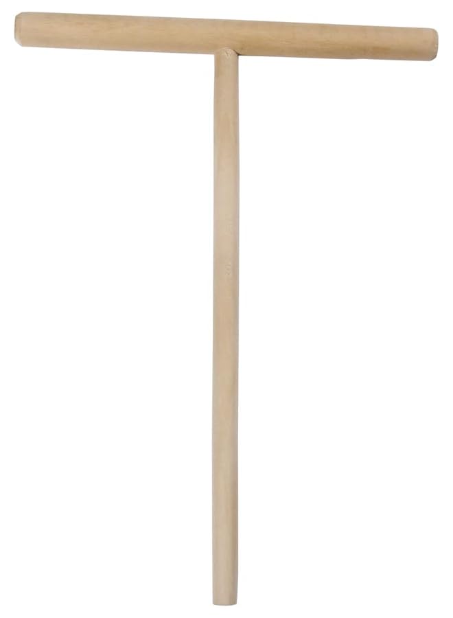 co arma Baaqii T Shape Crepe Maker Pancake Batter Wooden Spreader Stick Kitchen Tool Diy (2 Pack) - Image 3