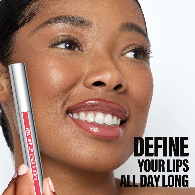 Cilrofelr Peel Off Lip Liner Stain, Long Wear Tattoo Lip Liner with Tweezer, Peel Off Lip Stain with Matte Finish, Long Lasting, Waterproof, Transfer-proof, Highly Pigmented Color (Rose) - Image 4