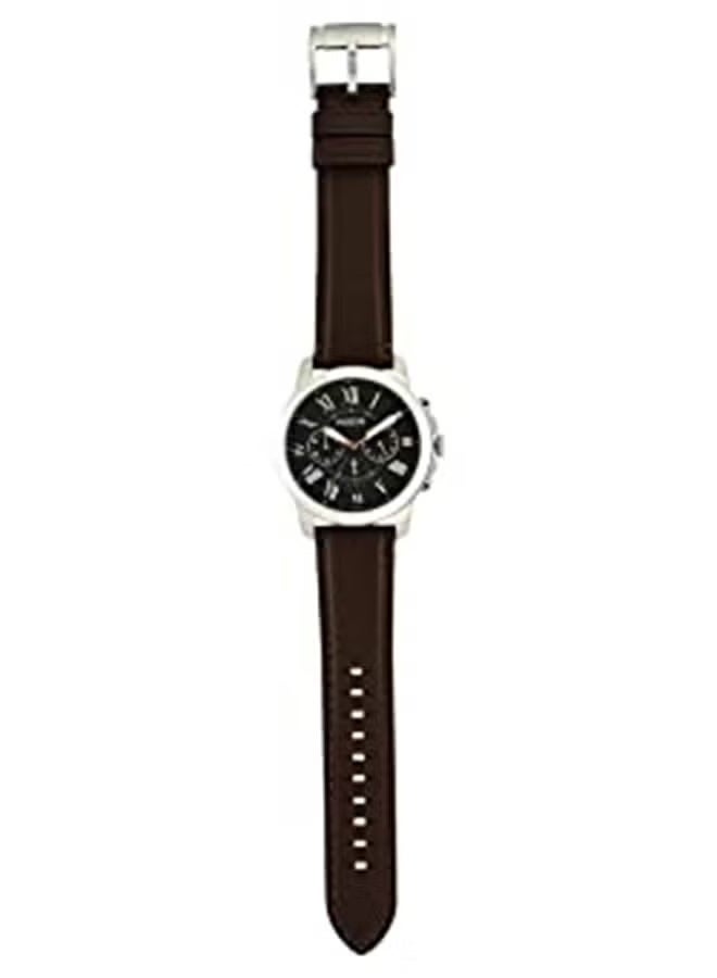 Fossil Q FOSSIL Men's Water Resistant Leather Chronograph Watch FS4813IE - 44 mm - Brown  - Image 4