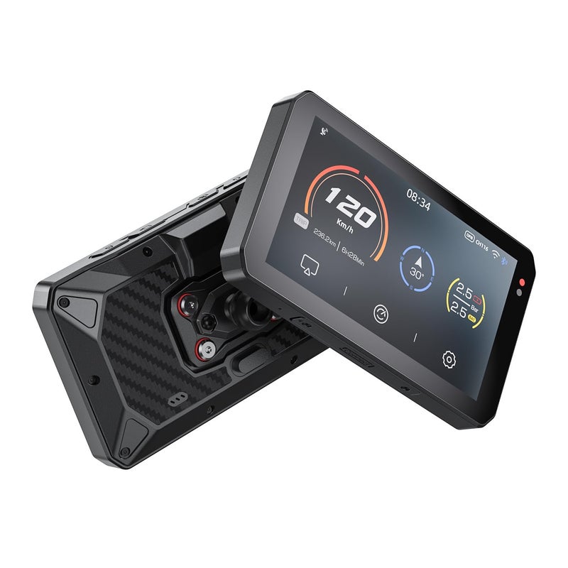 Chigee AIO-5Play: The Ultimate 5-inch Motorcycle Smart Display with CarPlay & Android Auto, IP68 Waterproof, bluetooth and 5G Connectivity, Dedicated App - Image 1