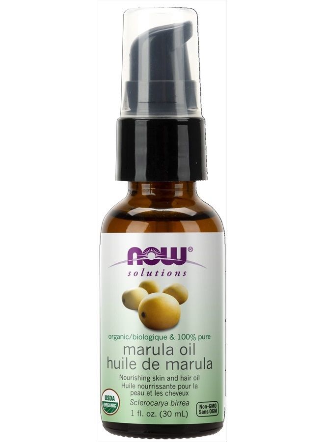 now Solutions, Organic Marula Oil, Skin Hydrating and Nourishing, 100% Pure, 1-Ounce - Image 1