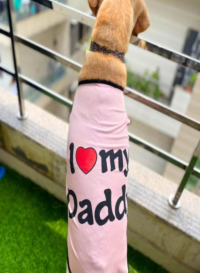 Lulala Pet t-Shirt Printed Round Neck Sleeveless Dog Vest Tank T-Shirt/Tees Apparel/Clothes/Tees Gift for Small Medium and Large Dogs Cats Pink (10 Inch) - Image 4