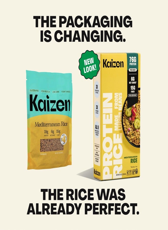 Kaizen Food Company Kaizen Low Carb Rice, 20g High Protein, 6g Net Carb, Mediterranean (3-Pack) - Image 2