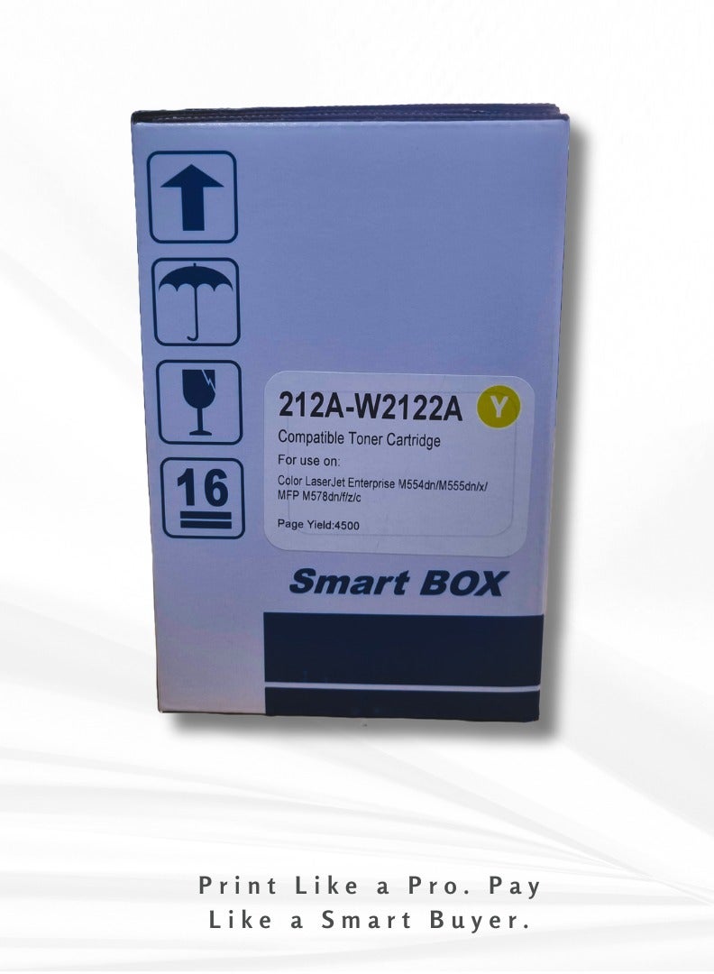 IG Compatible 212A Yellow Toner Cartridge – For HP Color LaserJet Enterprise M554, M555, MFP M578 – Up to 4,500 Pages - Image 4