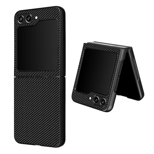 DailyObjects Carbon Fiber Case for Samsung Galaxy Z Flip 6 | Polycarbonate TPU Slim Back Cover | Anti Shock, Scratch Resistant | Sturdy Design | Full Body Protection | Wireless Charging - Image 4