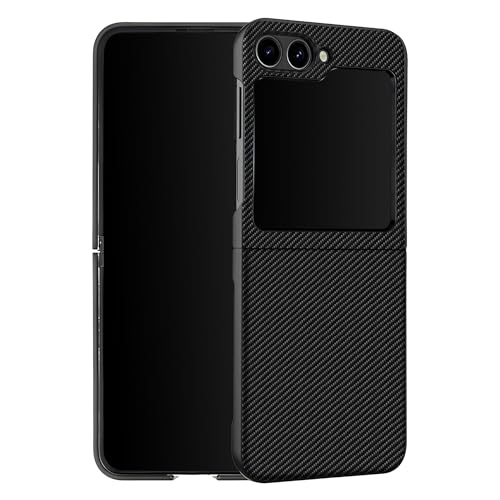 DailyObjects Carbon Fiber Case for Samsung Galaxy Z Flip 6 | Polycarbonate TPU Slim Back Cover | Anti Shock, Scratch Resistant | Sturdy Design | Full Body Protection | Wireless Charging - Image 1